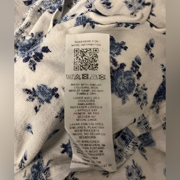 ASOS Miss Selfridge Floral Summer Spring Vacation Jumpsuit w/ pockets Size 6 💙🤍 - Picture 11 of 12